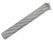 Cable en acero de 1/4" plastificado 100 m, guaya encauchetada