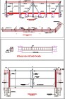 Plano de un Portón y cerramiento en Malla con tubos en acero, plano de ejemplo  dwg