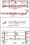 Plano de un Portón y cerramiento en Malla con tubos en acero, plano de ejemplo  dwg